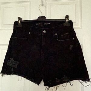 Old Navy Cut-off Ripped Slouchy Straight Jean Shorts